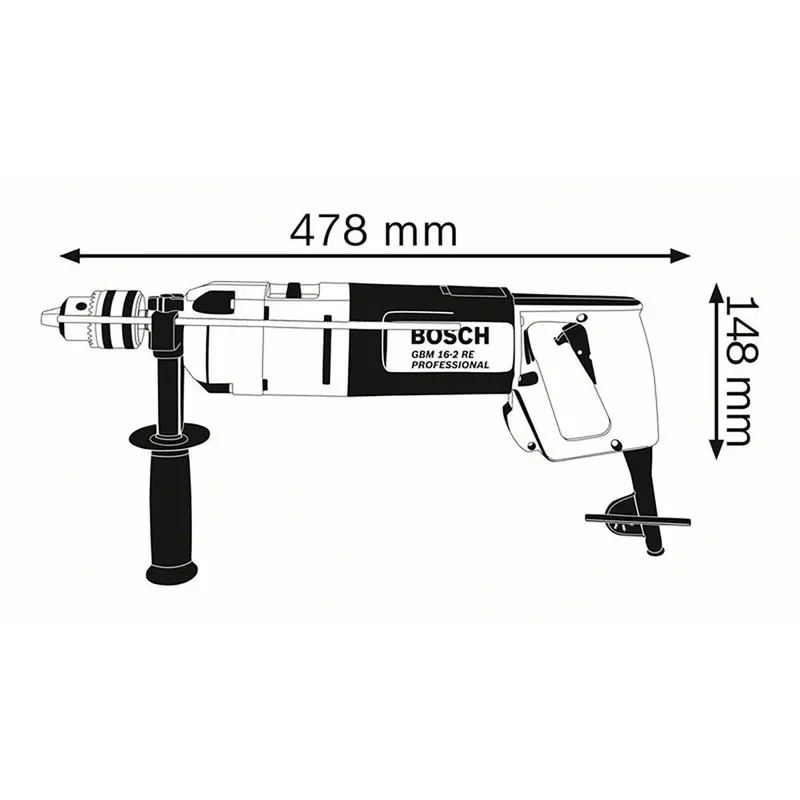Professional Perceuse Gbm 16-2 Re Professional de Bosch – image du produit 2 sur 2