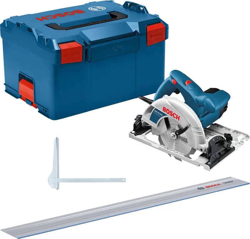 Professional GKS 55+ GCE Cirkelzaag - met FSN 1400 geleiderail - 63 mm zaagdiepte de Bosch Professional – image du produit