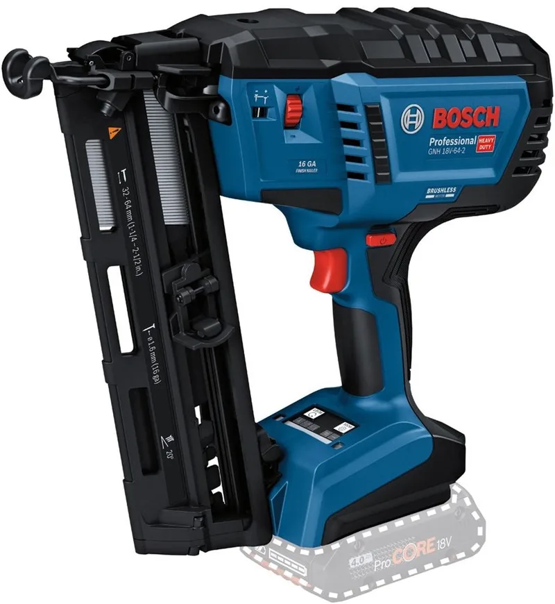 Professional GNH 18V-64-2 Accu Afwerktacker 16Ga 18V Basic Body - 0601482100 by Bosch – product image
