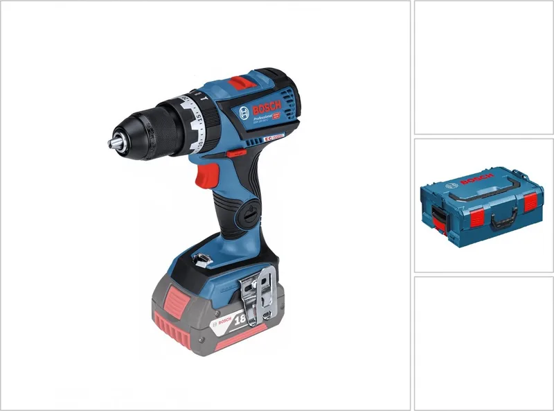 Professional GSB 18V-60 C Accu klopboormachine - 18 V - Zonder accu en lader - Met L-BOXX de Bosch Professional – image du produit