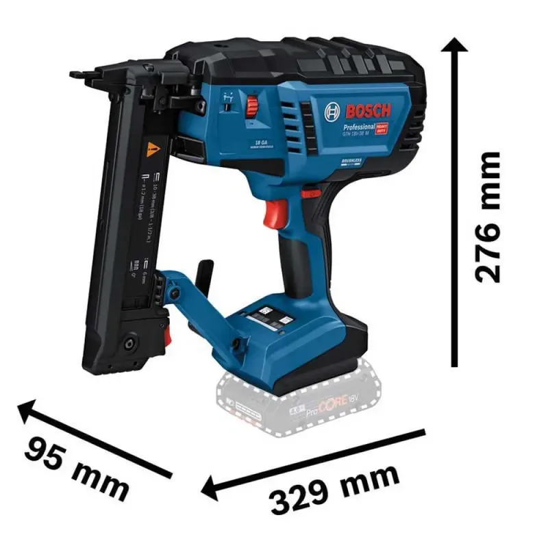 Professional Cloueuse électrique Gth 18v-38 M Sans Batterie de Bosch – image du produit 3 sur 3