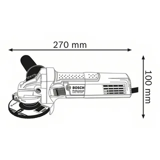 Professional haakse slijper GWS 750 – 125 von Bosch – Produktbild 2 von 2