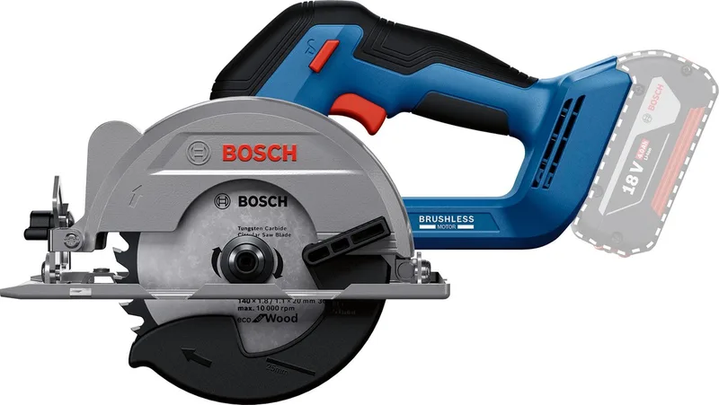 Professional PRO GKS 18V-51 Accu cirkelzaag 140 mm - 06019M3120 van Bosch – productafbeelding 1 van 6