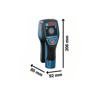 Professional Wallscanner D-tect 120 Leidingzoeker - Detecteert leidingen tot 60 mm van Bosch, Zwart, Blauw – productafbeelding 2 van 3