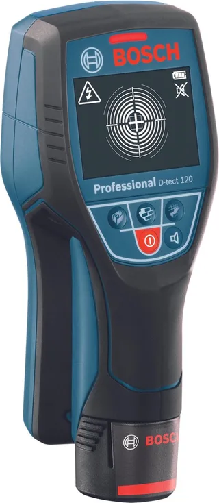 Professional Wallscanner D-tect 120 Leidingzoeker - Detecteert leidingen tot 60 mm van Bosch, Zwart, Blauw – productafbeelding 1 van 3