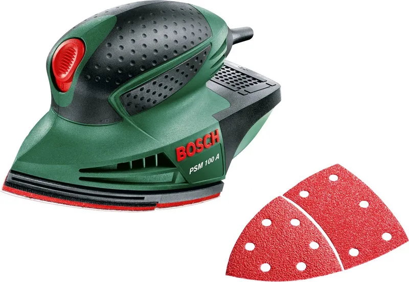 PSM 100 A Multischuurmachine - op snoer - 100 W - Incl. 3 schuurvellen de Bosch – image du produit