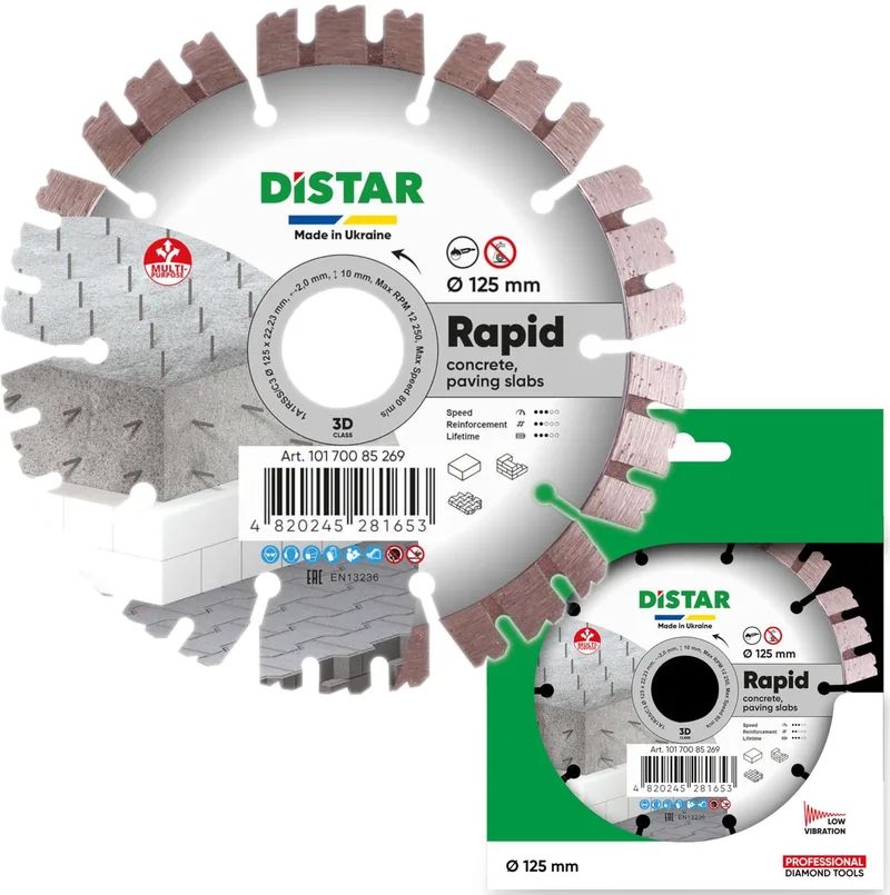 Rapid Serie - Diamantzaagblad - 125mm - Geschikt voor Beton en Graniet de Bosch Professional – image du produit