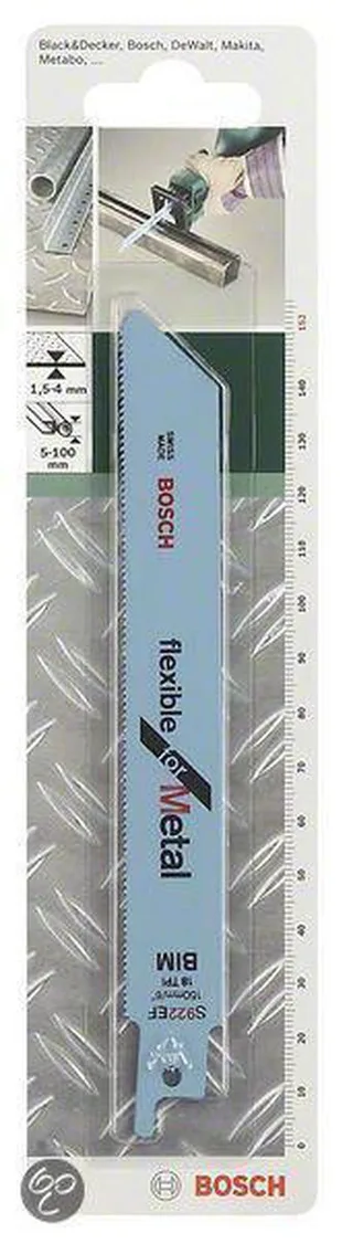 Reciprozaagblad bimetaal, S 922 EF Flexible for Metal by Bosch Professional – product image 1 of 2