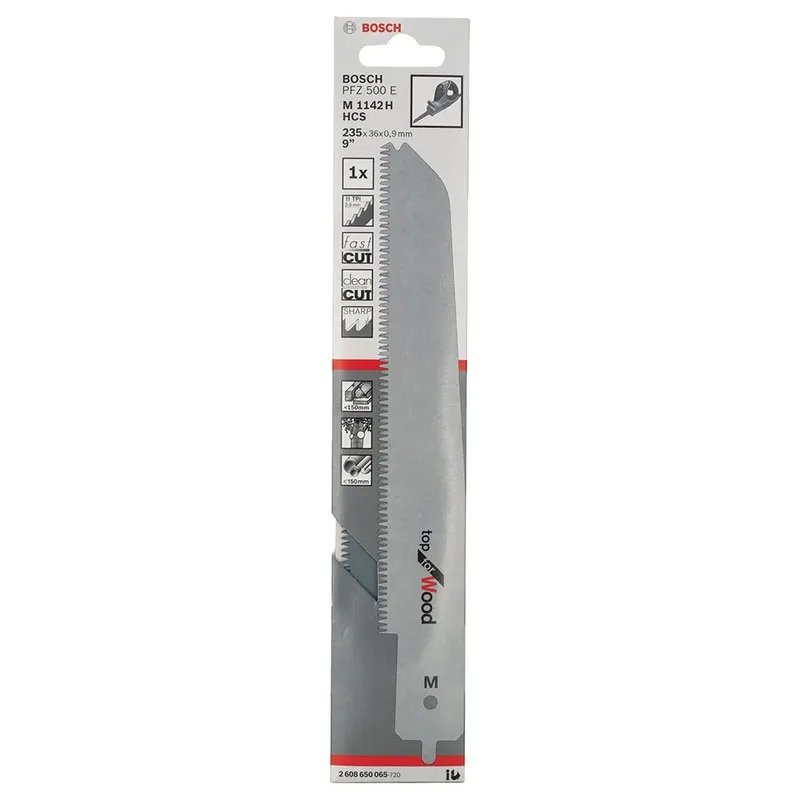 Reciprozaagblad M 1142 H voor Bosch multizaag PFZ 500 E Top for Wood de Bosch Home & Garden – image du produit 2 sur 2