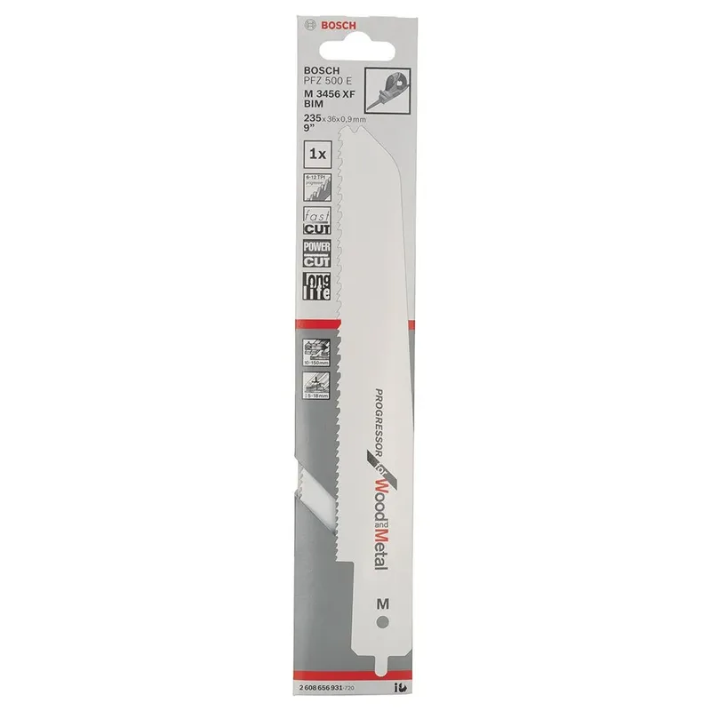 Reciprozaagblad M 3456 XF voor Bosch multizaag PFZ 500 E Progressor for Wood and Metal by Bosch Professional – product image 2 of 2