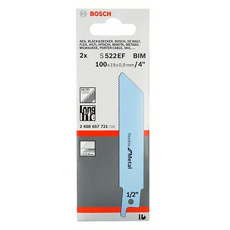 Reciprozaagblad - REC. S522EF 2PC van Bosch – productafbeelding 2 van 2