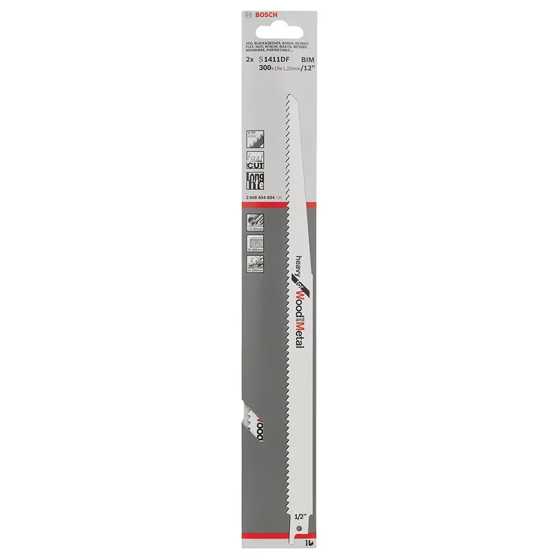 Reciprozaagblad S 1411 DF Heavy for Wood and Metal von Bosch Professional – Produktbild