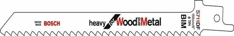 Reciprozaagblad S 711 DF Heavy for Wood and Metal de Bosch Professional – image du produit