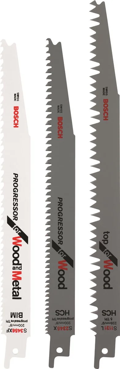 Reciprozaagbladen - 3-delig by Bosch – product image