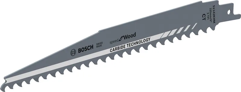 S 1142 KHM Reciprozaagblad Speed for wood Carbide Technology by Bosch Professional – product image