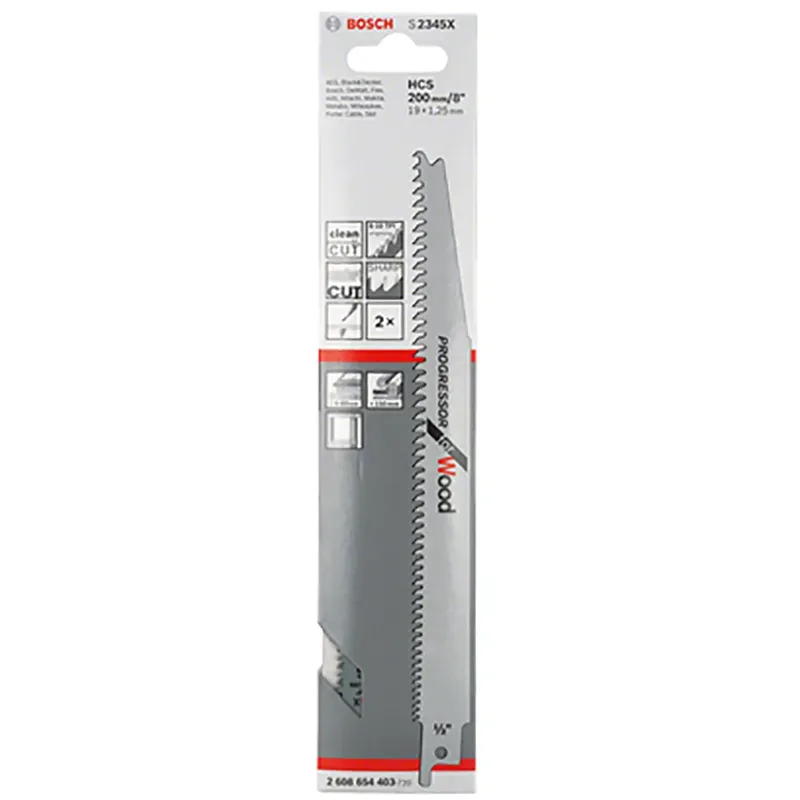 Accesorios Jeu De Lames De Scie Sabre S 2345 X 2 Unités de Bosch Professional – image du produit 2 sur 2