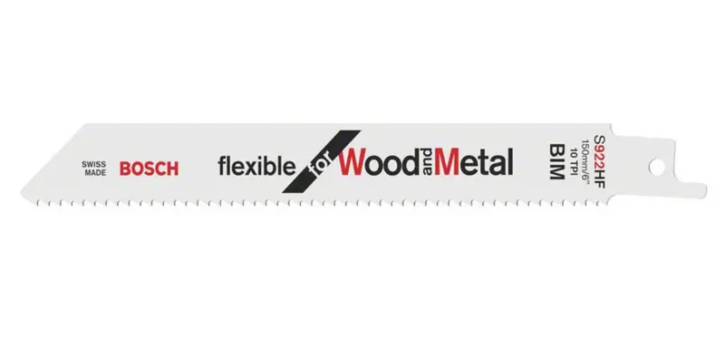 Säbelsägeblatt S 922 HF L.150mm B.19mm TPI 10 2,5mm 100 St./Karte de Bosch Professional – image du produit