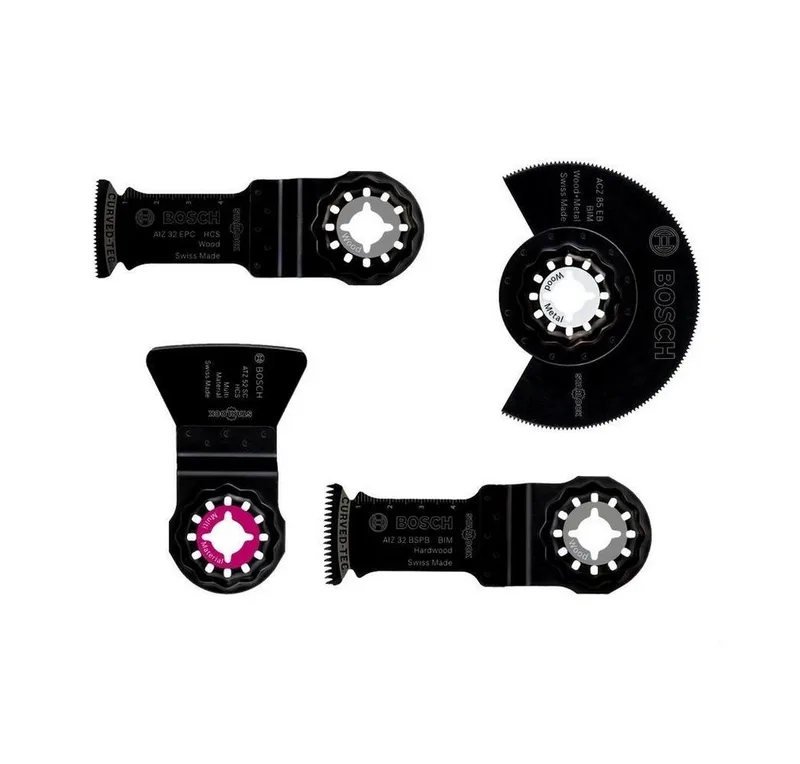 Sägeblatt Boden- und Installationssets für Multifunktionswer (4-St), Starlock von Bosch, Schwarz – Produktbild 1 von 5
