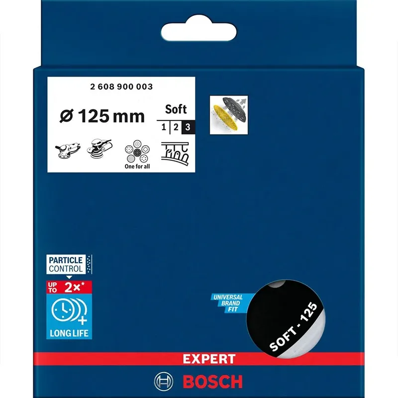 sanding plate in multih 125mm soft van Bosch – productafbeelding 4 van 4