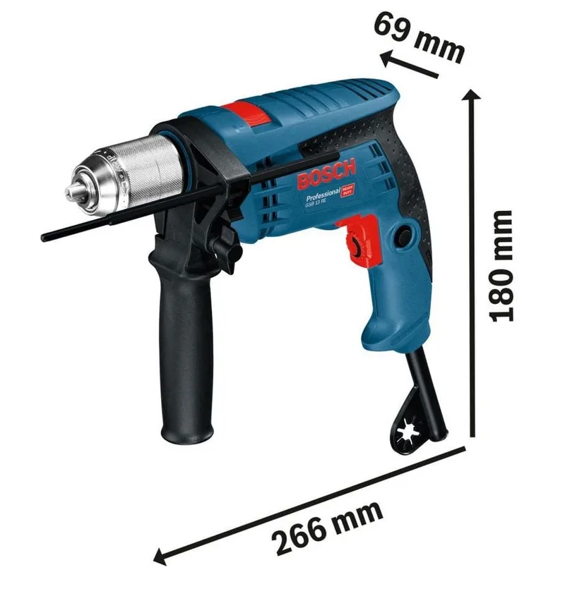 Professional Jeu De Forets Pour Perceuse à Percussion Gsb 13 Re+ 5/6/8 Mm de Bosch Professional, Bleu, Noir – image du produit 3 sur 5