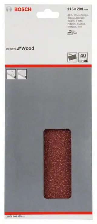 Schleifblatt C430 115 x 280 mm 40 ungelocht gespannt de Bosch Professional – image du produit 2 sur 2