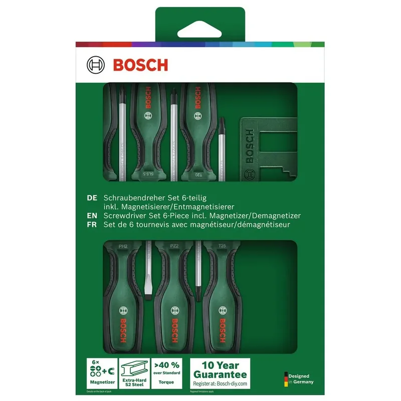 Schraubendreher 1600A02W7L, (Set), 6-tlg., mit Magnetisierer by Bosch Home & Garden – product image 4 of 4