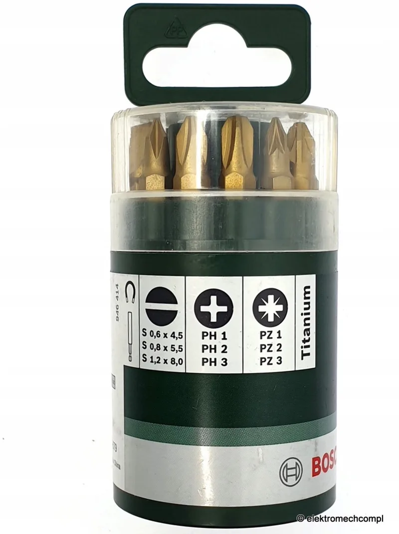 Schroefbit titanium gemengde set - 10-delig (S, PH, PZ) by Bosch – product image