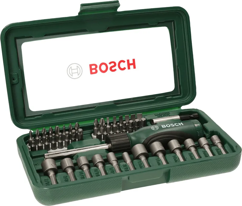 Schroevendraaierset - 46-delig van Bosch, Groen – productafbeelding 1 van 2