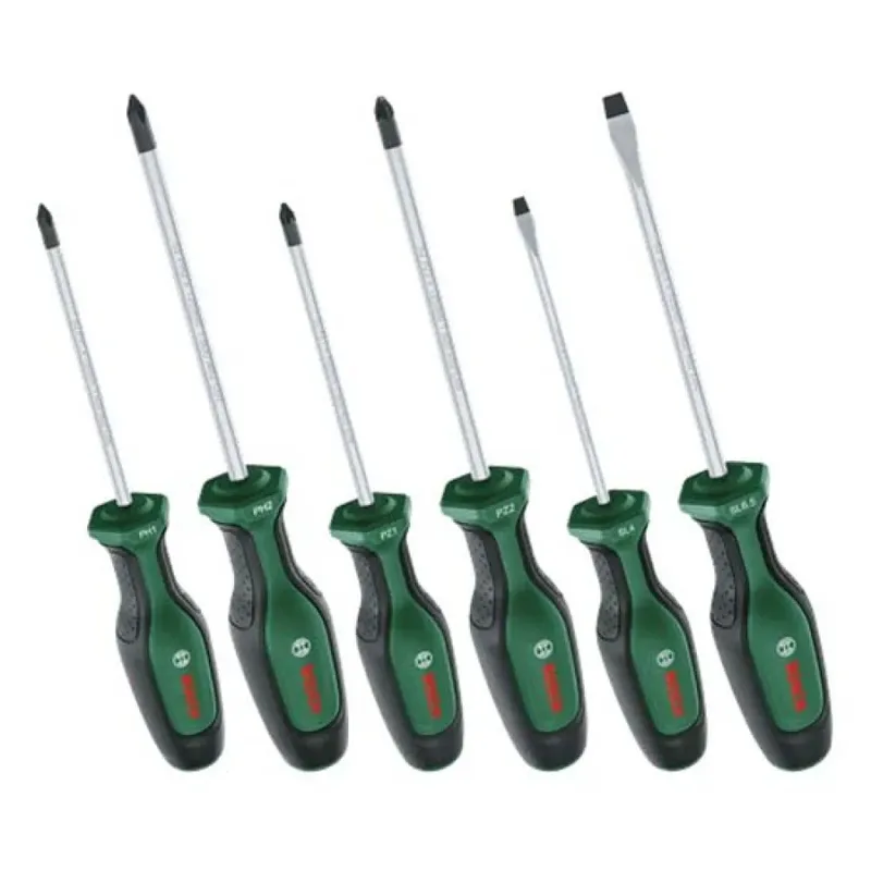 Schroevendraaierset - 6 delig van Bosch, Groen – productafbeelding 2 van 3