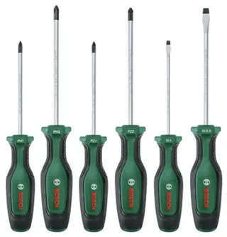 Schroevendraaierset - 6 delig van Bosch, Groen – productafbeelding 1 van 3