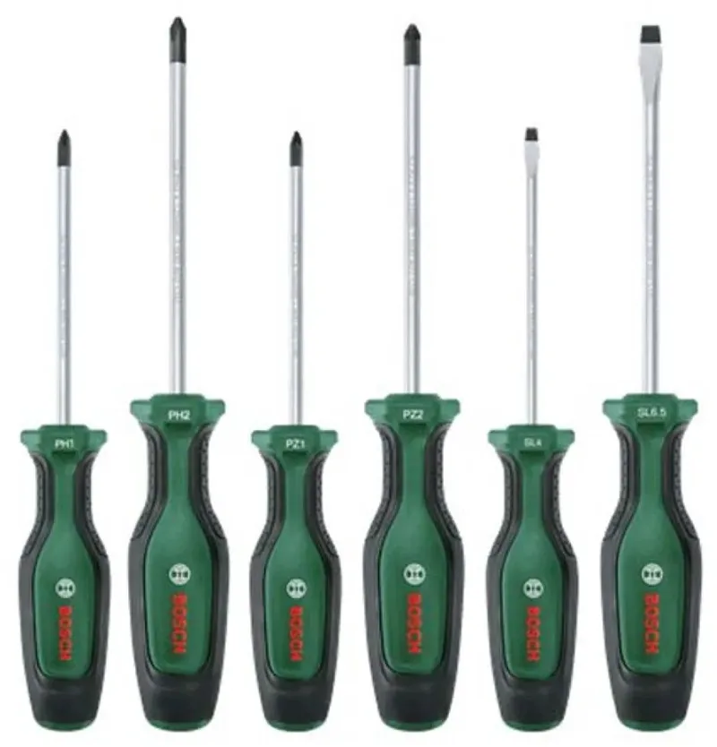 Schroevendraaierset - 6 delig van Bosch, Groen – productafbeelding 1 van 3