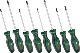 Schroevendraaierset - 8 delig van Bosch, Groen – productafbeelding 1 van 3