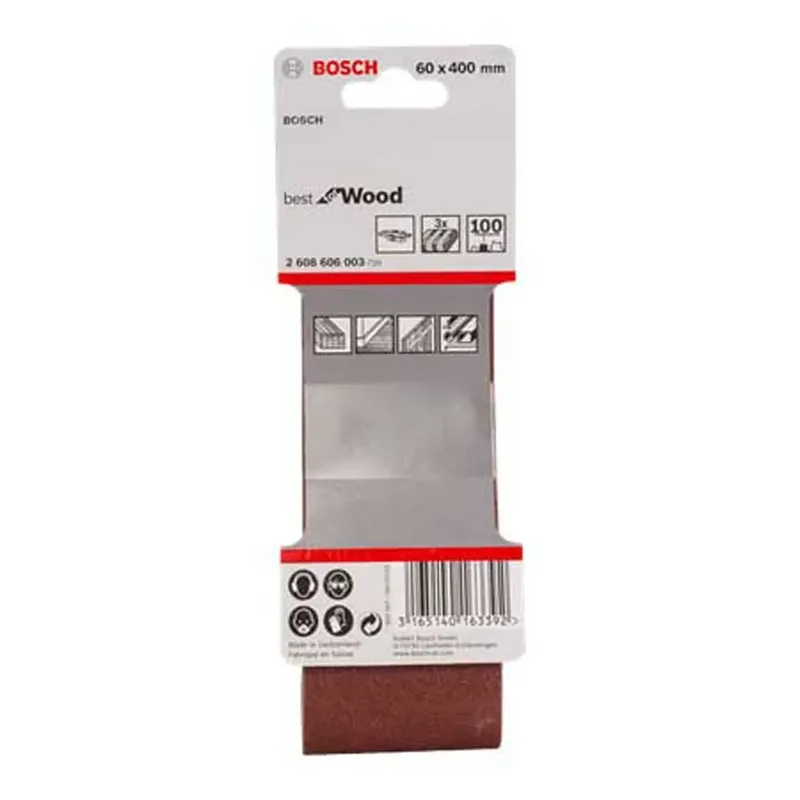 Schuurband 100x610mm K80 10 stuks van Bosch – productafbeelding