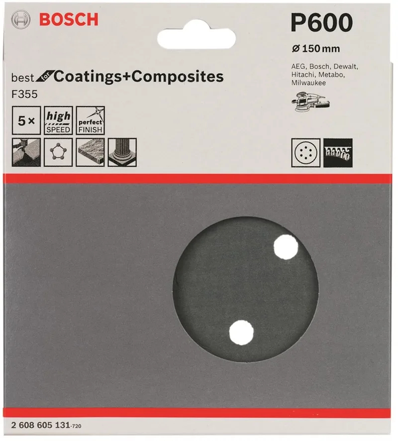 Schuurpapier - EX BS 150MM K600 5 by Bosch – product image 1 of 2