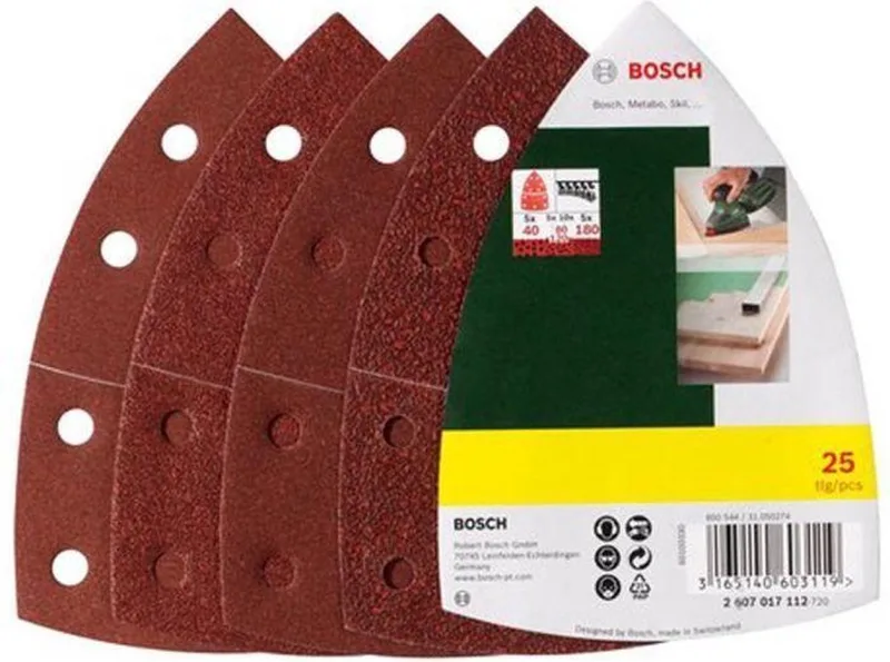 Schuurpapier - multischuurmachine - 25-delige set van Bosch – productafbeelding 1 van 2