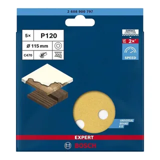 Schuurschijf 115 k120 rw-t (5) von Bosch Professional – Produktbild 4 von 6