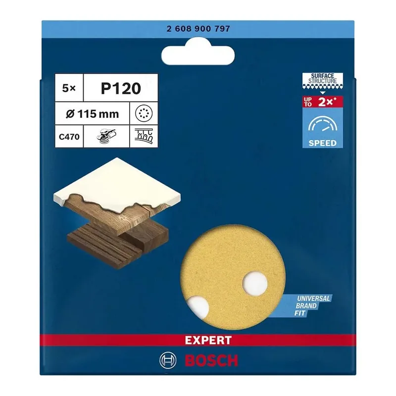 Schuurschijf 115 k120 rw-t (5) von Bosch Professional – Produktbild 4 von 6