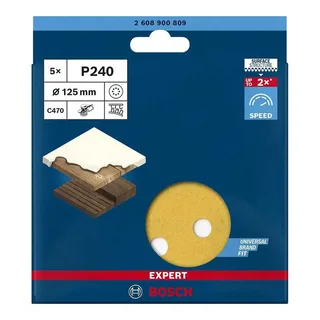 Schuurschijf 125 k240(5)best w+p 8g by Bosch – product image 4 of 6