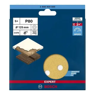 Schuurschijf 125 k80(5)best w+p 8g de Bosch Professional – image du produit 4 sur 6