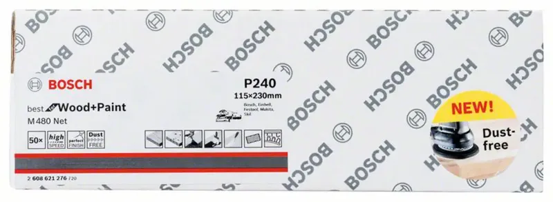 SCHUURVEL 115 X 230 MM, KORREL 240, 50X by Bosch Professional – product image 2 of 2