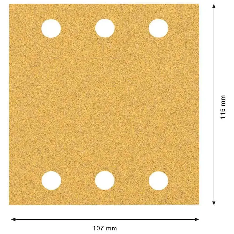 Schuurvel 115x107 klit k60 best w+p(10) by Bosch Professional – product image 2 of 3