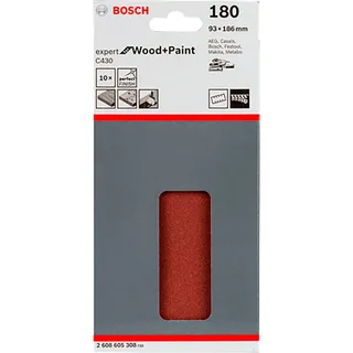 Schuurvel Klithechting - Korrel 180 Per 10 Stuks. by Bosch Home & Garden – product image 2 of 2