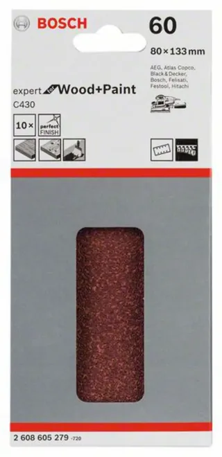 schuurvel klithechting - korrel 60 - per 10 stuks. by Bosch Home & Garden – product image 2 of 2