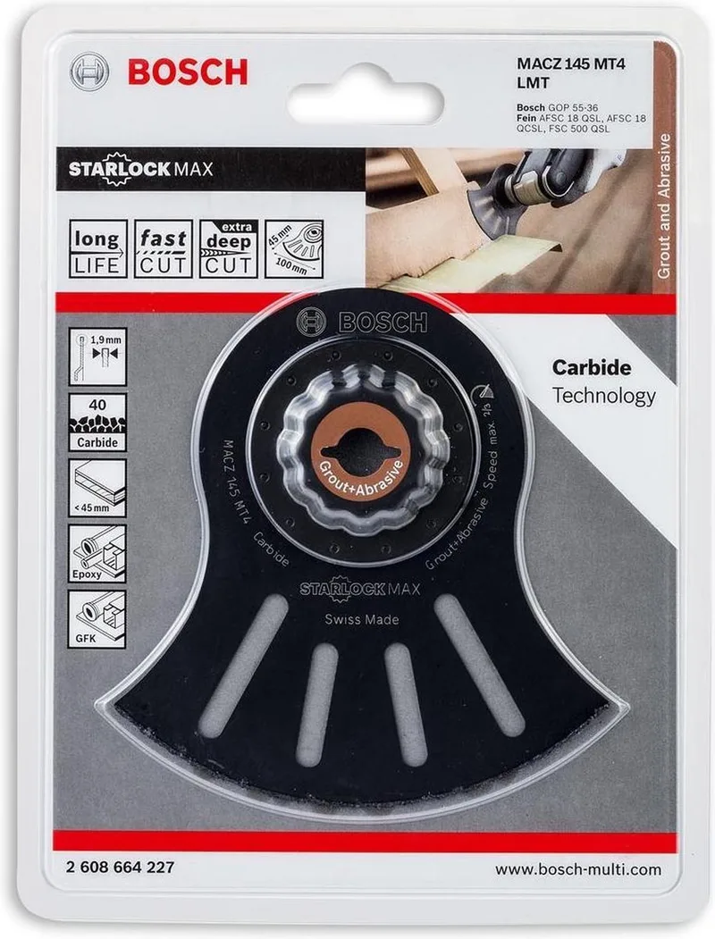 Segmentzaagblad MACZ MT4 145mm van Bosch – productafbeelding