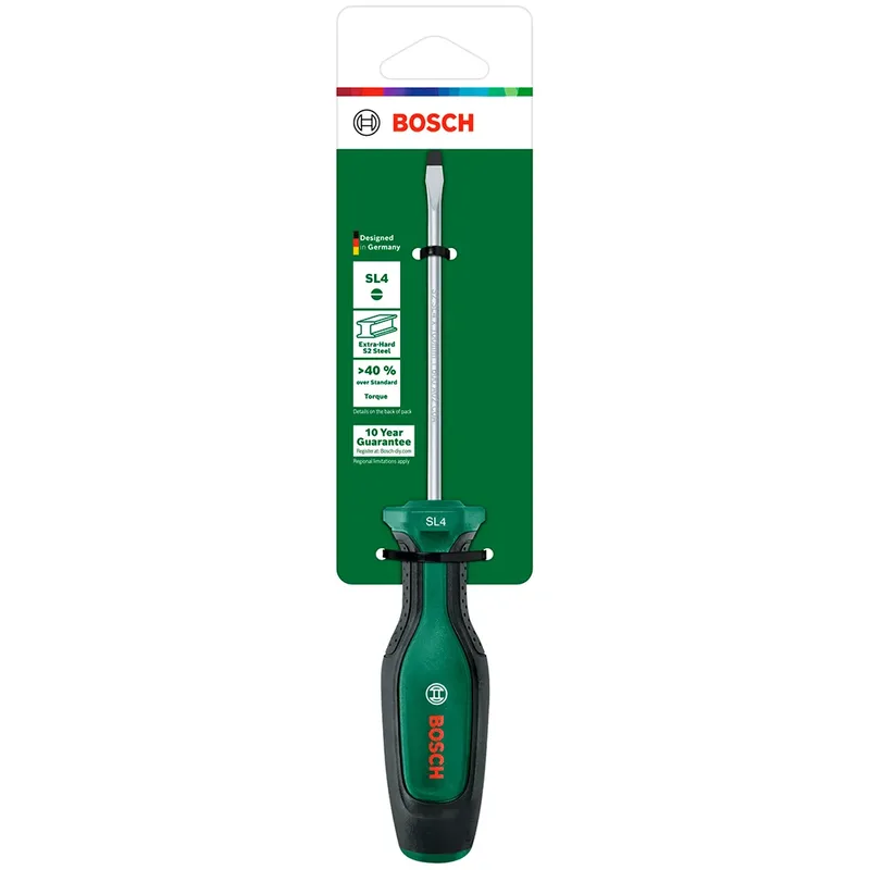 Handwerkzeuge Schraubendreher Schlitz SL4 x 100 mm von Bosch – Produktbild 3 von 3