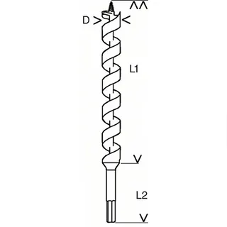 SLANGENBOOR 18X450MM de Bosch – image du produit 1 sur 2