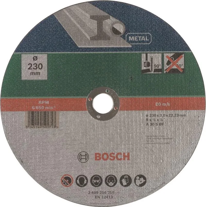 slijpschijf - Voor metaal - 230 x 3 mm - recht de Bosch Professional – image du produit