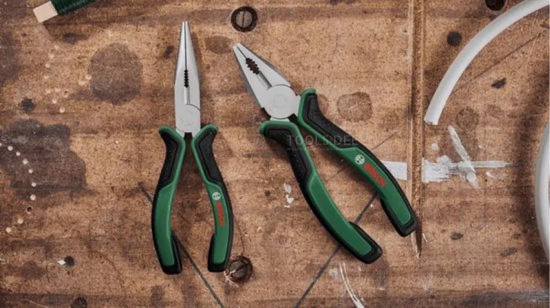 Tangenset - 2-delig - Combinatietang & Punttang de Bosch, Groen zwart – image du produit
