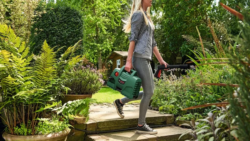 Tuinapparatuur - Hogedrukreiniger 1100 W, 100 bar 06008A7E01 van Bosch – productafbeelding 4 van 4