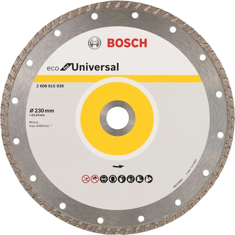 Turbo Diamantzaagblad 230 mm Universeel de Bosch Professional – image du produit